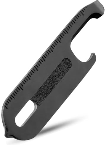 Gerber Multi-Tool, Taschenformat, Titan-Multifunktionswerkzeug, ultradünn, Flaschenöffner und Schlüssel-Organizer (schwarz)