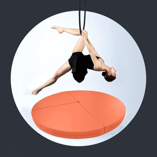 Pole-Dance-matta, förtjockad metall lyra däck fallskyddsmatta – säkerhetsmatta för Aerial Yoga och Pole Dance för vuxna och barn, vikbar fitness-pole-dansmatta, 140 cm x 5 cm (