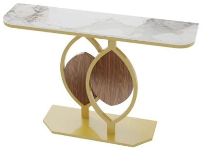 Modern förvaring kaffebord, Soffa Sidobord Metallram Byrå Hall Dekorativt Bord Kontor Kaffebar,Förvaring kaffebord för soffa och vardagsrum