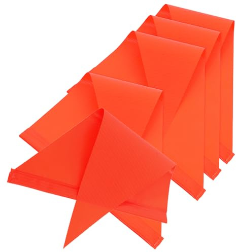 Alipis 5pcs ’ Bike Safety Flags for Trailers and Scooters – High Visibility Orange Triangle Pennants for Cycling Safety Accessories