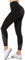 Yvette Sport Leggings Damen high Wasit mit Mesh, 72F Faser Blickdicht Sporthose Yogahose, Schwarz, XL