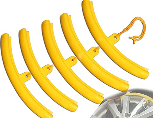 CSCbaba Felgenschutz Reifenmontage Felgenschoner Reifenmontiermaschine Felgenkantenschutz Motorrad Felgenschützer Auto Felgenschutzleiste für Alle Gängigen Montiereisen (5 Stück)