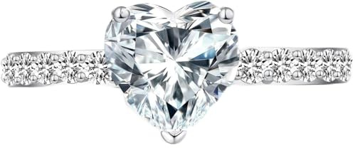 jiamiaoi Anello Donna Anelli Donna Argento 925, Anelli Fidanzamento Promise Ring Engagement Ring 5