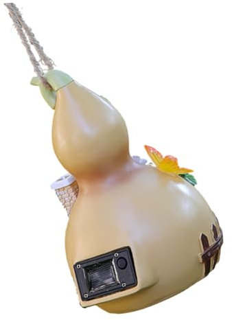 BESPORTBLE Hanging Gourd House Statue Solar Light Décoration De Jardin Créative pour Extérieur Luminaire Solaire Unique pour Patio Et Balcon