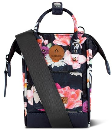 Cabaïa Nano Bag Osaka – Umhängetasche 1,8 L für Damen und Herren – recyceltes, wasserabweisendes und veganes Material – kompaktes und praktisches Design – Blau