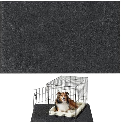 Tappetino sotto gabbia e cuccia per cani per proteggere i pavimenti, antiscivolo, impermeabile, fodera tappetino per gabbia per cani per addestramento in cuccia, protegge i pavimenti da usura e graffi