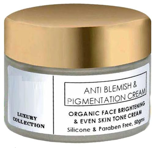 Anti-Blemish & Anti-Pigmentation Cream – 50g | With Aloe Vera & Vitamin E | Reduces Acne, Pimples, Dark Spots & Pigmentation | Skin Brightening & Clarifying Cream | For All Skin Types