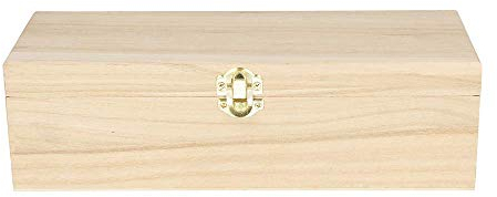 Artemio Wooden Tea Box with 4 Cases, 20 x 14 x 8cm, Beige
