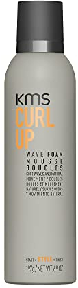 KMS CURLUP, Mousse per capelli ricci e mossi, 200ml