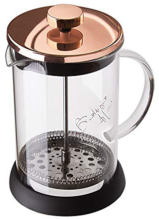 Berlinger hus kaffe och te Plunger 800 ml stor roséguld