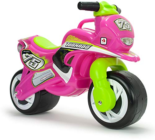 Moto Porteur Enfant 18 Mois à 3 Ans sans Pédales Bebe - Tundra Tornado Stable + Ergonomique Moto Draisiènne 2 Ans Roues Larges + Transport Facile + Style Course | INJUSA