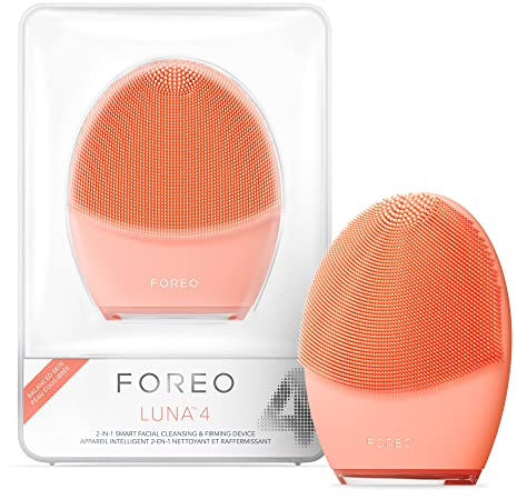 FOREO LUNA 4 Cepillo de limpieza facial - Masajeador facial reafirmante - Cuidado facial antiedad - Cuidado facial simple - Piel equilibrada