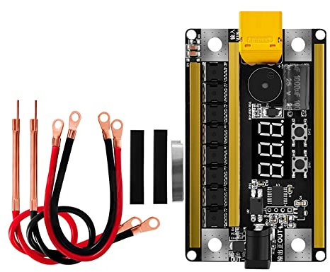 Yuikome Spot Welding Pen Control Board Nickel Sheet 99 Gears 8V-24V Plastic for 18650 Battery