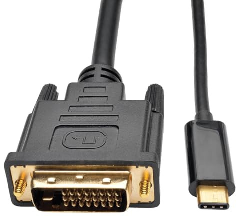 Herfair DVI to USB C 3.3 Feet Type-C (Thunderbolt 3) to DVI Cable Compatible for MacBook Pro 2019/2018/2017, Galaxy S9/S8, Surface Book 2, Dell XPS 13/15, Pixelbook and More