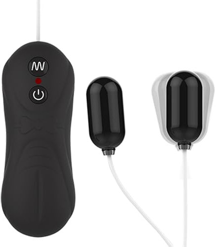 Qhysin Eiervibrator Vibration für Frauen Klitoris und G-Punkt mit 16 Vibrationsmodi Doppelt Vibro Ei Mini Vibrator Bullet Vibratoren Leise und Stark Klein Vibrationsei Sex Spielzeug für Frau(Schwarz)