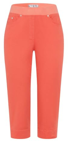 Raphaela by Brax Pamina Capri Light Denim Jeans, 42 Living Coral, 29W / 30L Mujeres