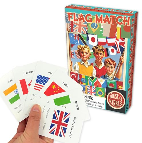House of Marbles Flag Match Card Game (Big Pack)