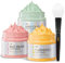 ANAiRUi Set Mascarillas Faciales: Mascarilla Arcilla con Tomate Verde + Mascarilla de Cúrcuma + Mascarilla de Judías Rojas - Limpieza Profunda, Control de Sebo & Reducción de Poros, 210g