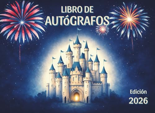 Libro de Autógrafos: Álbum para guardar firmas, fotos y los recuerdos más especiales de tus personajes en cada aventura en parque temático
