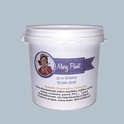 Mary Paint | Pintura para muebles efecto Chalk Paint, Gris Violeta - 750ml