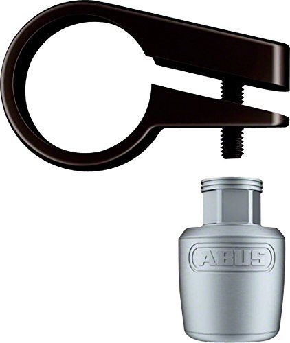 ABUS Sattel-/Pfostenschloss Nutfix Sattelstützenklemme/Schloss, 28,6 Durchmesser, Silber