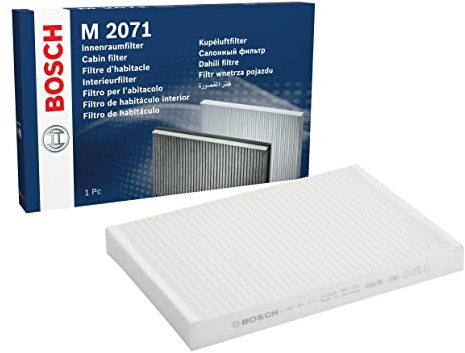Bosch M2071 Filtro de Habitáculo Estándar - Filtro de Repuesto - Eficaz Contra Polen y Polvo, para un Aire más Limpio en el Vehículo