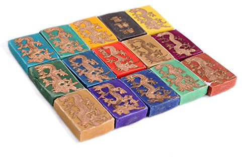 Set di 15 barrette colorate inchiostro cinese per disegno calligrafia pittura Fineline 4330