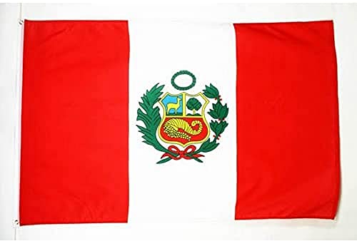 BANDIERA PERÙ 90x60cm - BANDIERA PERUVIANA 60 x 90 cm - AZ FLAG