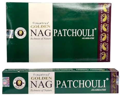 Busy Bits Golden Nag - Bastoncini di incenso Agarbathi, nag patchouli, confezione da 180 g