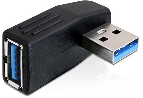 Delock USB 3.0 male-female angled 90ø horizontal, 65341 (angled 90ø horizontal)