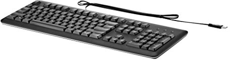 HP QY776AA#ABB - Tastiera USB con layout US, Nero