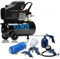 SGS 24 Litre Direct Drive Air Compressor with 5 Piece Tool Kit – Heavy Duty for DIY and Garage Use, 2.5HP, 9.6 CFM, 115 PSI