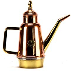 Huilier en cuivre et laiton artisanal 0,200 litre de cuisine professionnelle