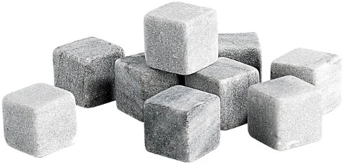 Rosenstein & Söhne Eiswürfel aus Stein: 9er-Set Dauer-Eiswürfel aus Speckstein, 22 mm (Kühlsteine, Kühlsteine für Getränke, wiederverwendbare)