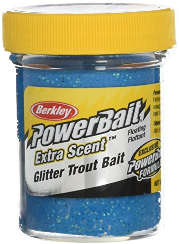 Berkley Powerbait Select Glitter Troutbait Pâte appât pour pêche à la truite - Multicolore (Bleu Neon), 50 g