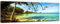 Bilderdepot24 Bild auf Leinwand | Tropical Beach Under Blue Sky - Thailand in 120x40 cm als Panorama Wandbild XXL | Wand-deko Dekoration Wohnung modern Bilder | 202729