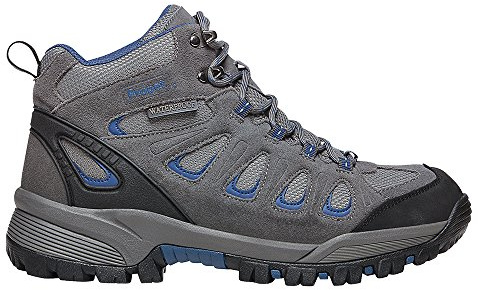 Propét Men's Ridge Walker Hiking Boot, Grey/Blue, 11 X-Wide