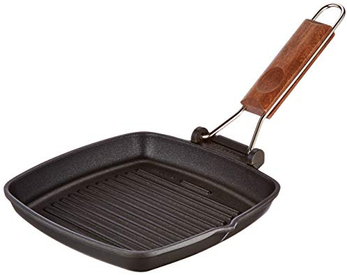 Risoli M93936 - Asador de aluminio fundido mango plegable, 90 20 x 20 x 2.5 cm