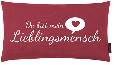 Kissen Lieblingsmensch Tomate 25x45 cm Made in Germany/Ökotex 100