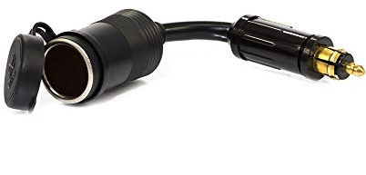 Midland Clavija Hella C1197 Cable Adaptador DIN MP-W para Moto, Adaptador de Clavija Hella para Mechero, Adaptador para Intercomunicador