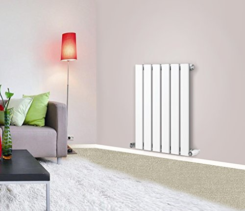 NRG Horizontal 600x408mm Single Flat Panel Designer Radiator Perfect for Kitchen, Bathroom, Living Room