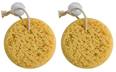 PARADISO Evriholder Sea Foam Body Sponge for Scrubbing and Exfoliating, Set of 2, Large Srubbing Loofah for A Relaxing Shower or Bath