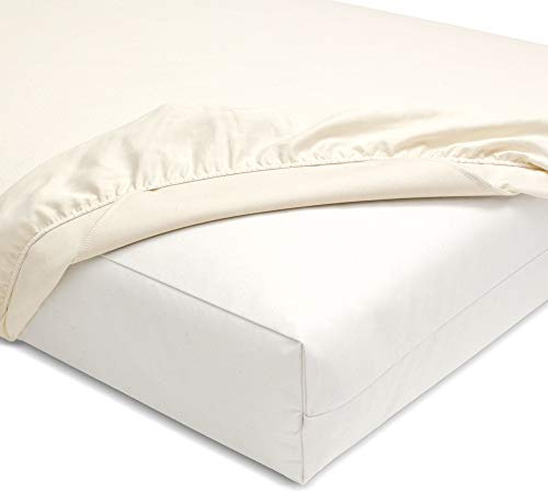 Naturepedic Organic Waterproof Crib Mattress Pad, Skin Friendly, Breathable & Absorbent Crib Mattress Protector - Removable Protector Pad for Baby and Toddler Beds - Fitted for Standard Baby Crib Size