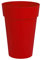 EDA Plastiques Vase haut TOSCANE rouge rubis - Ø46 x H.65cm - 67 L