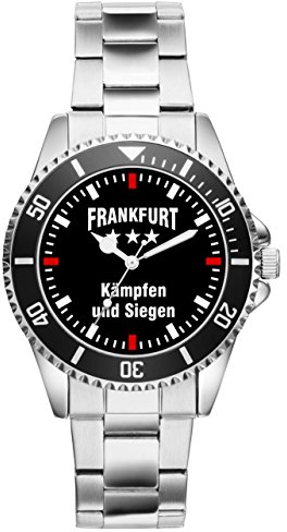 KIESENBERG Herrenuhr Armbanduhr Frankfurt Geschenk Fan Artikel Zubehör Fanartikel Analog Quartz Uhr 2283