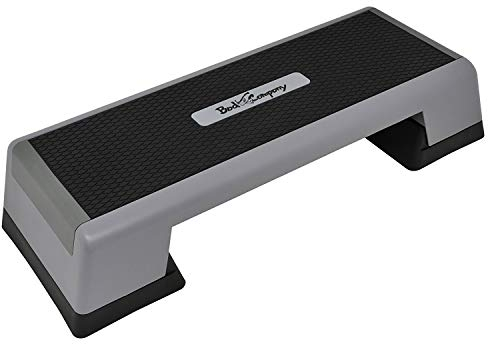 Bad Company Aerobic Stepper für das Fitnessstudio oder Homegym | 3-fach höhenverstellbares, großes Steppbrett mit rutschsicherer Trittfläche