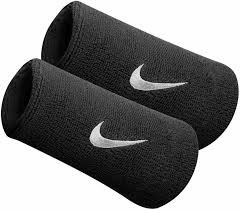 Nike Swoosh Double Wide wristbands, black – misc