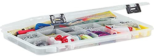 Plano 2371304 ProLatch 3700, Aufbewahrungsboxen mit 13 festen Fächern, transparent, Einheitsgröße