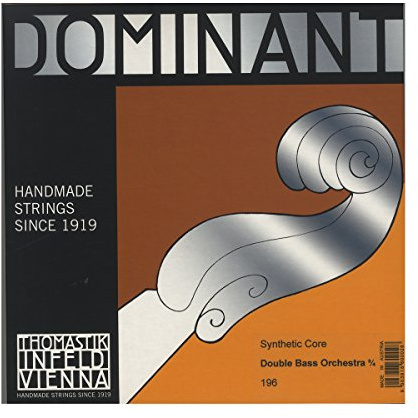 Thomastik Corde per Contrabbasso Dominant nucleo di nylon accordo d'orchestra Set 3/4 per misura 1040-1060 mm / 41-41.7
