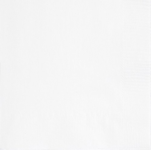 Papierservietten - 16,5 cm - Weiß - Packung mit 50 Stück